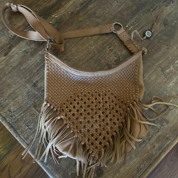 The Sak Leather Hippy Boho Fringed Western bag purse - Picture 1 of 4